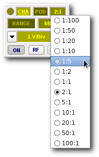 BitScope DSO Probe Range Selection